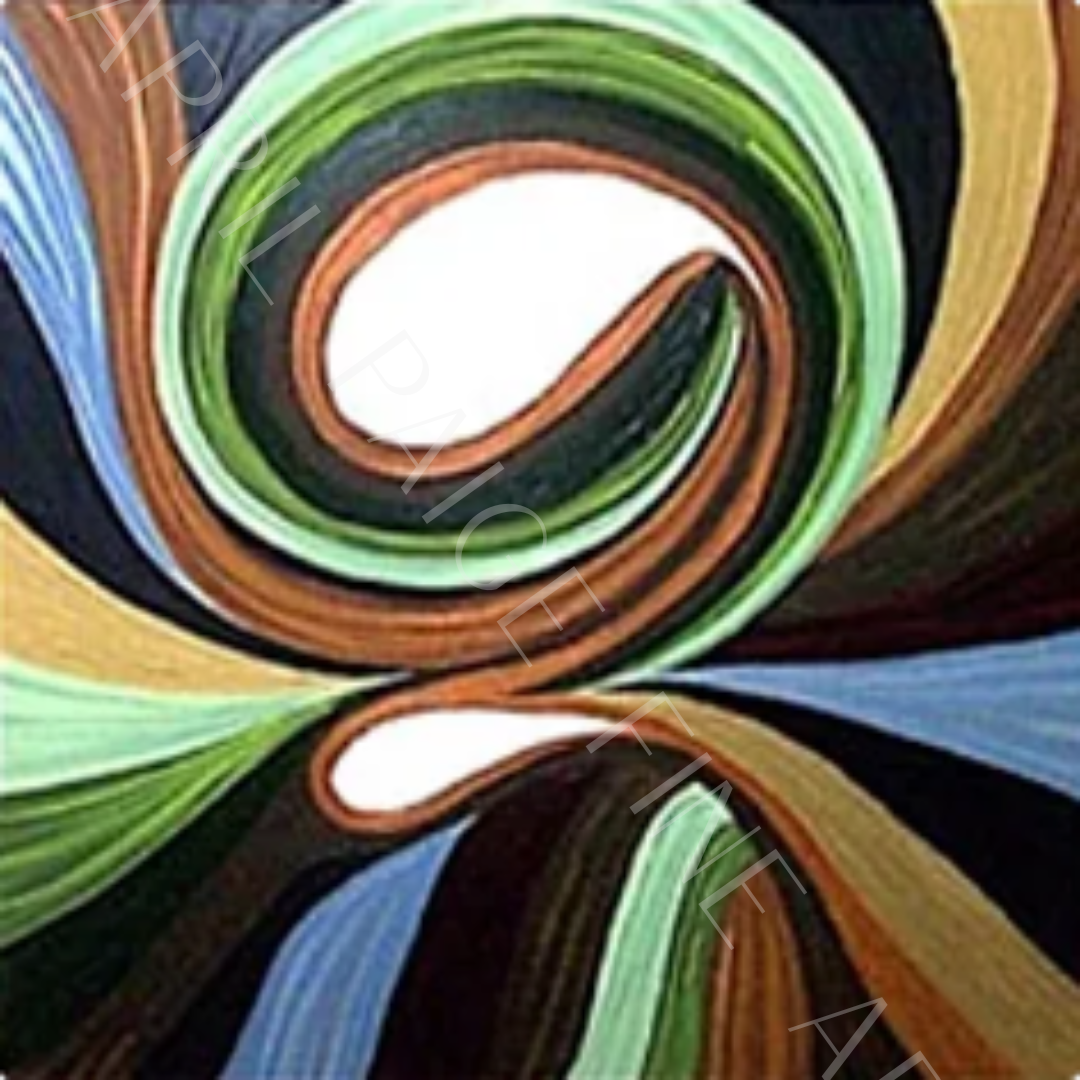 Colorful abstract painting blurred out. 