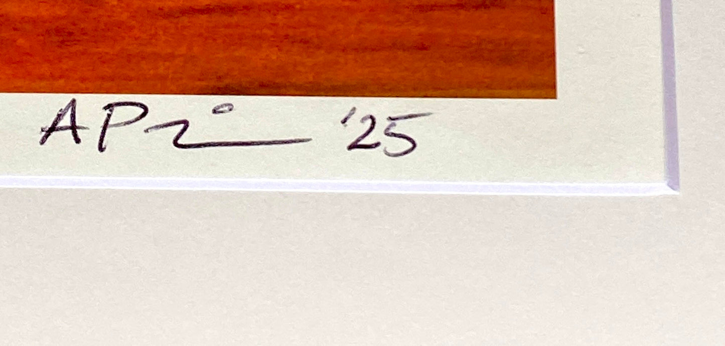 Image of April Paige's Signature found on archival prints.  